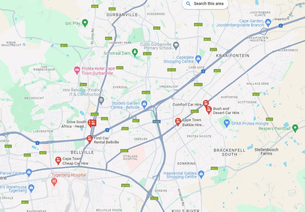 brackenfell rental map